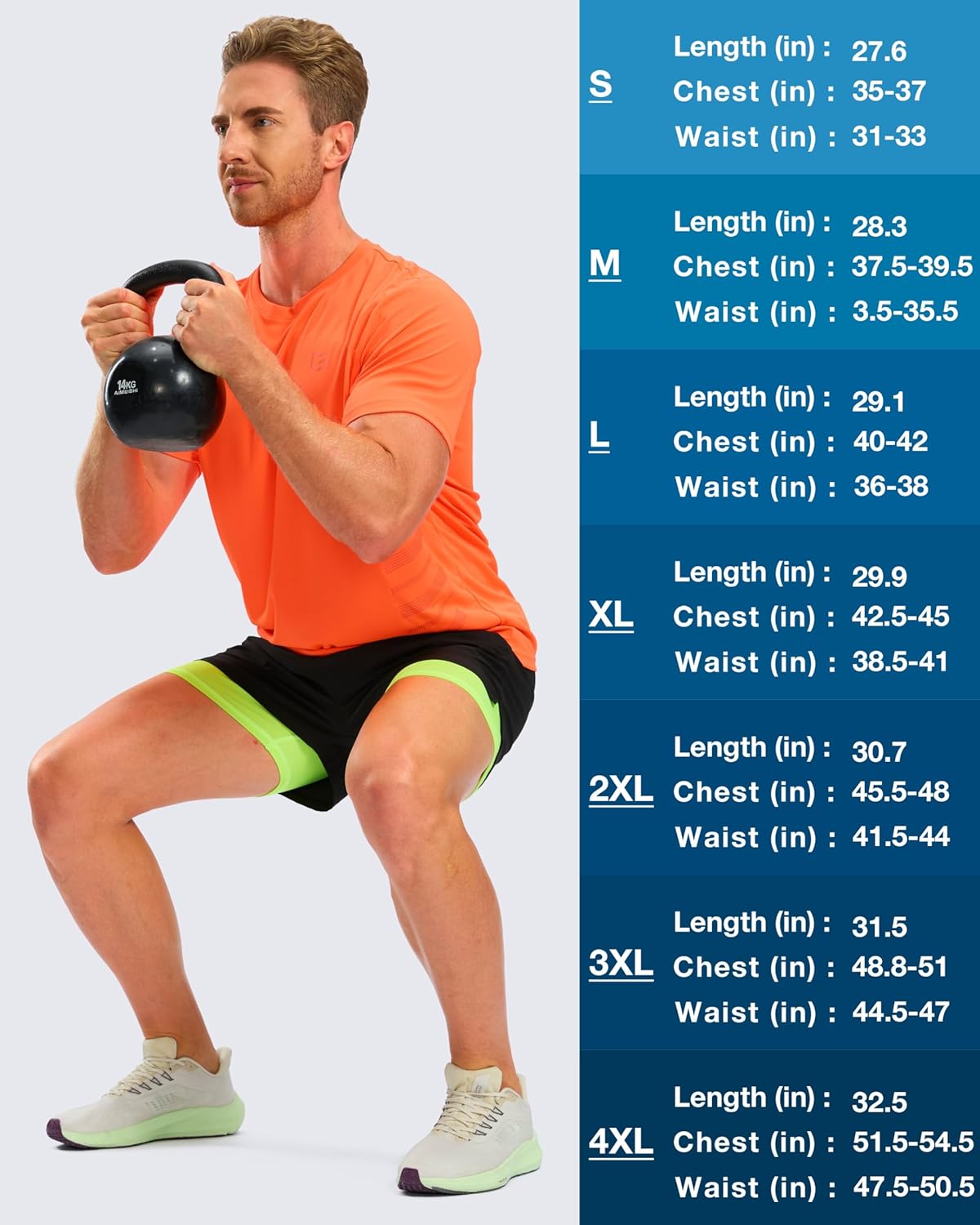 G Gradual Men's Workout Shirts Quick Dry Athletic Running T-Shirts Lightweight Moisture Wicking Short Sleeve Sports Gym Tops - Image 7