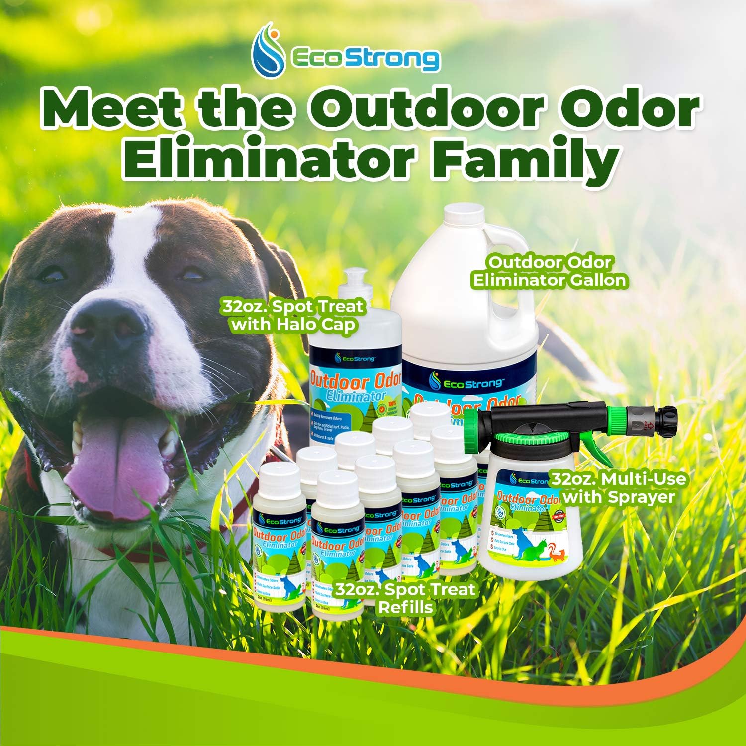 Buy Eco Strong Outdoor Odor Eliminator Outside Dog Urine Enzyme Cleaner Powerful Pet Cat Animal Scent Deodorizer Professional Strength For Yard Turf Kennels Patios Decks Online In Indonesia B08wm3k3sm