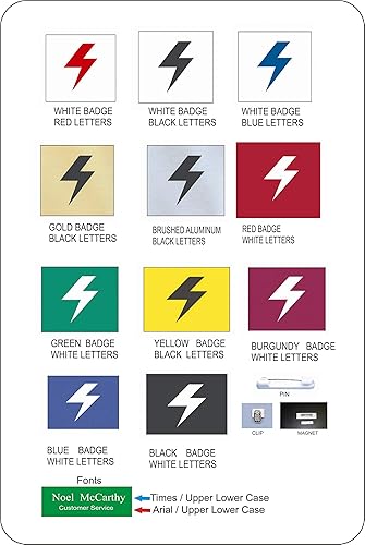 Miniatura 3 de Etiquetas de nombre personalizadas grabadas de Better Badges, hasta 3 líneas de grabado