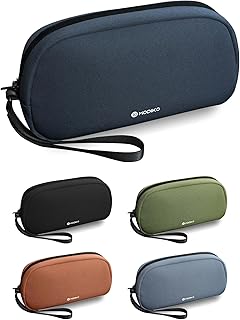 ガジェットポーチ 大容量 自立 トラベルポーチ PC周辺小物収納ポーチ 小物入れ バッグ 便利グッズ 撥水 旅行・日常用 超軽量 コンパクト ギフト (ブルー)