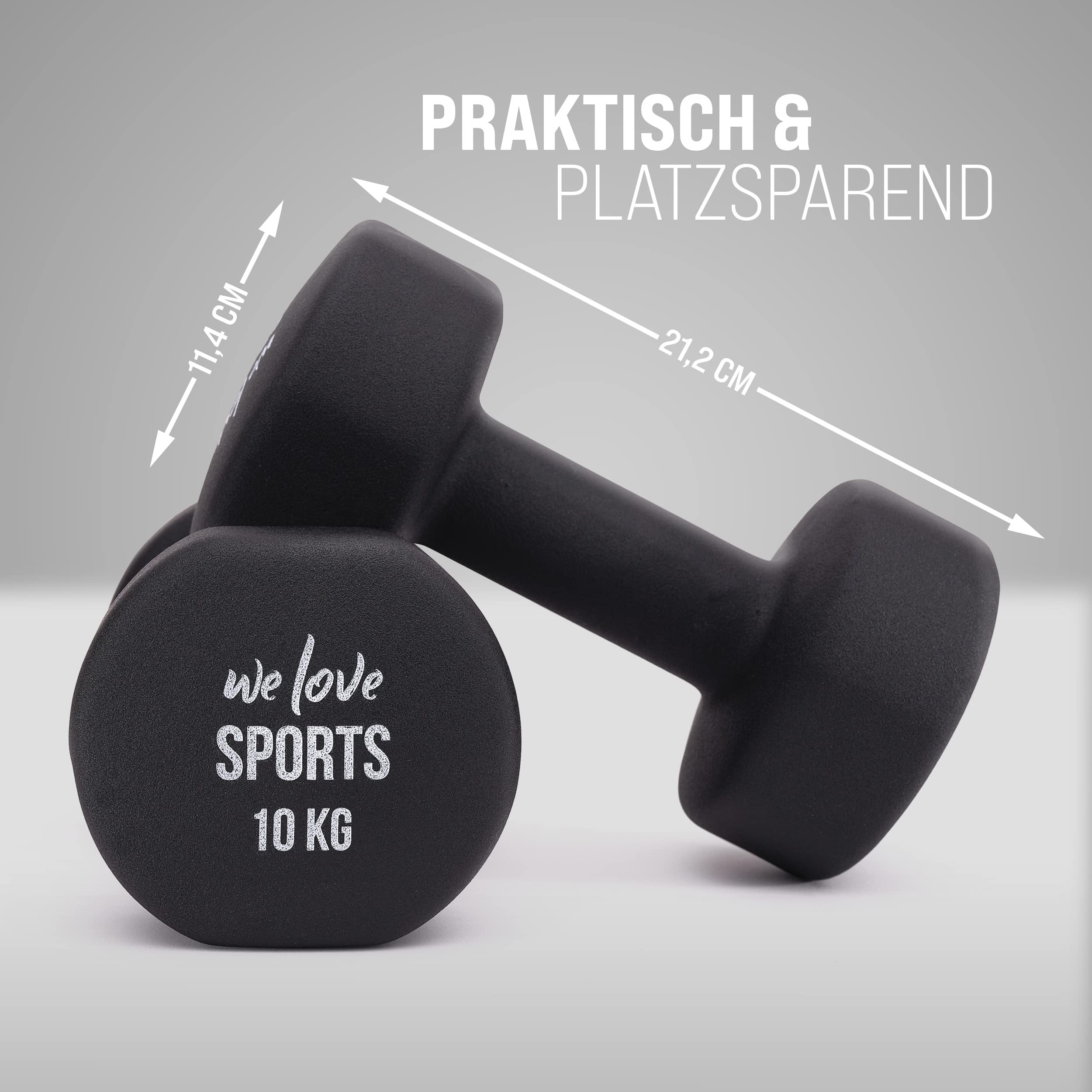 Apollo Hantel Set Kurzhantel | 2 Hanteln | 2er Hantelset | Gewichte für Krafttraining | Kurzhanteln 2er Set | Fitness Hanteln für Frauen & Männer | Dumbbells | Hanteln | Hantel Gewichte