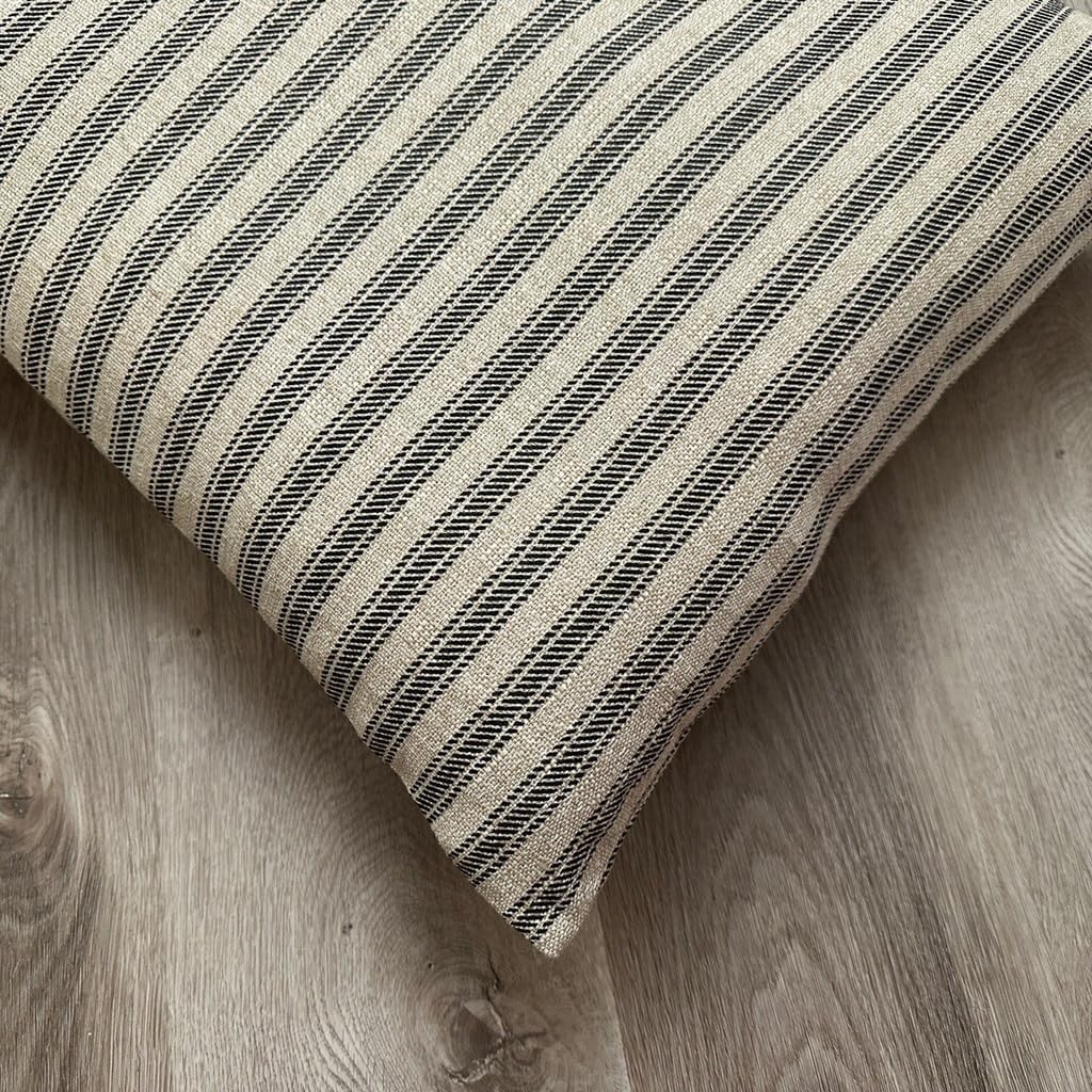 Ticking Stripe Dog Bed Cover, Replacement Pet Bed Cover for Small to Large Dogs, (36"x29" Medium)