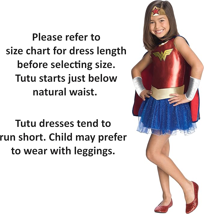 Disfraz de Wonder Woman para niña talla mediana Rubies miniatura 2