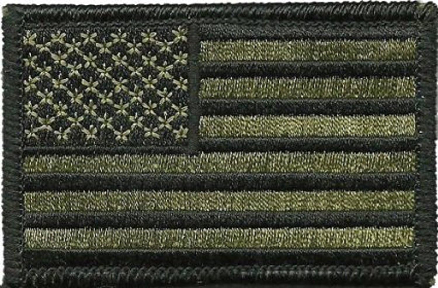 Tactical USA Flag Patch - Olive Drab