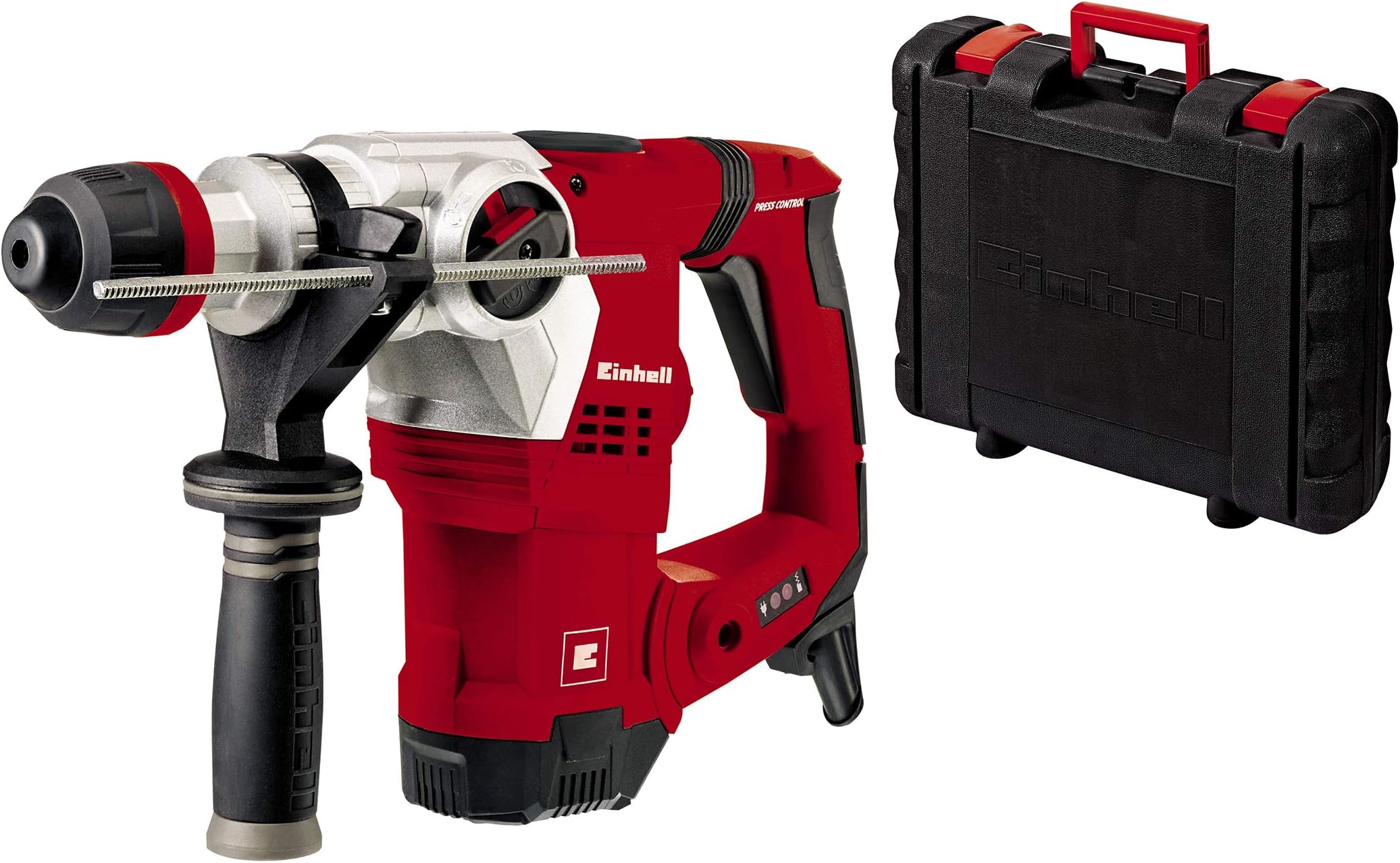 4257940 Rotary Hammer TE-RH 32 E (1250 W, 5.0 J, Drilling-Diamter Concrete 32 mm, 4 Functions, Anti-Vibration Handle with Press-Control, SDS-Plus Chuck), Red, 37.0 cm*44.5 cm*13.0 cm