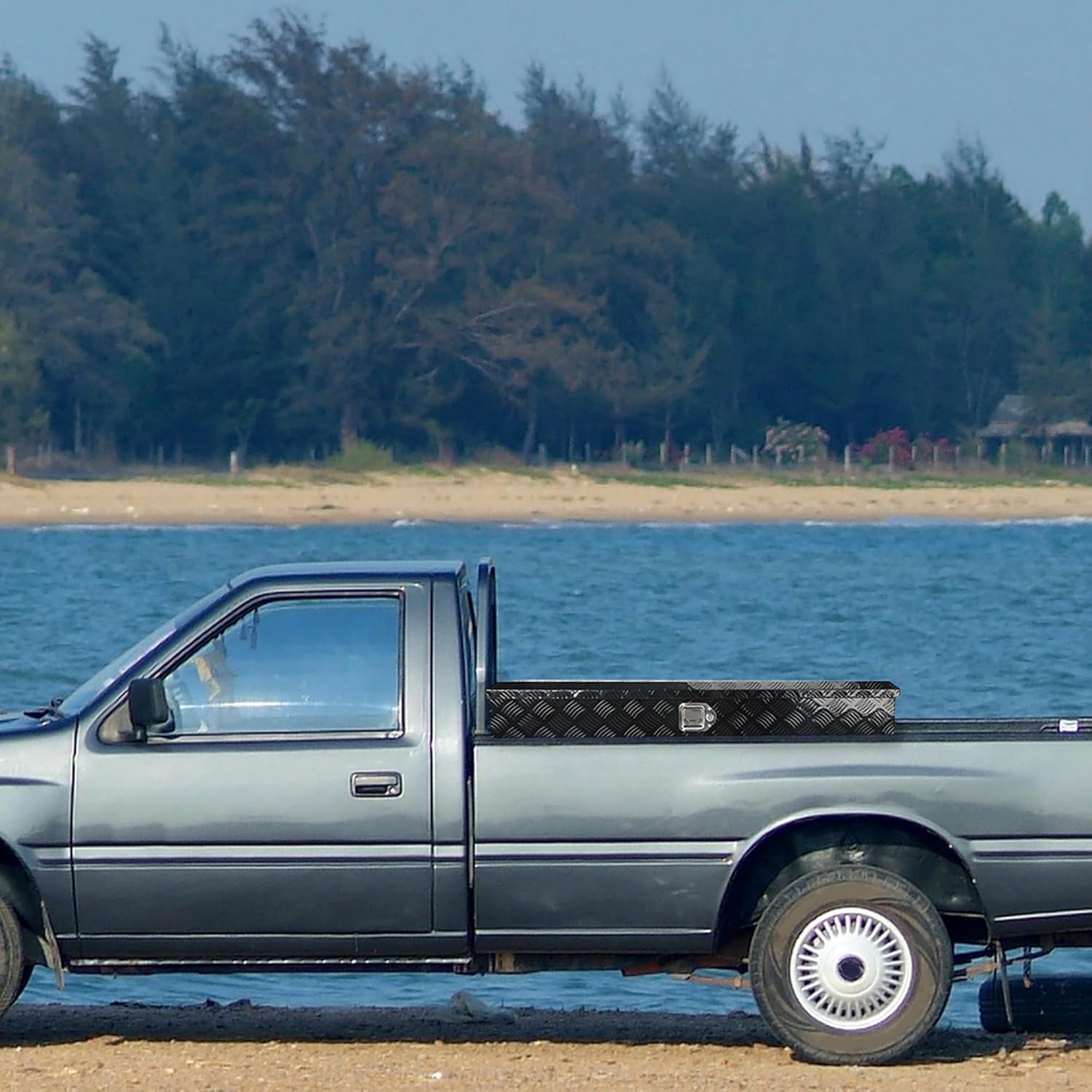 60 Inch Side Mount Aluminum Truck Tool Box 2 Pack, 60″ x 13″ x 14″ Pickup Truck Side Tool Box Storage ToolBox with Lock Latch and Keys (Pack of 2)