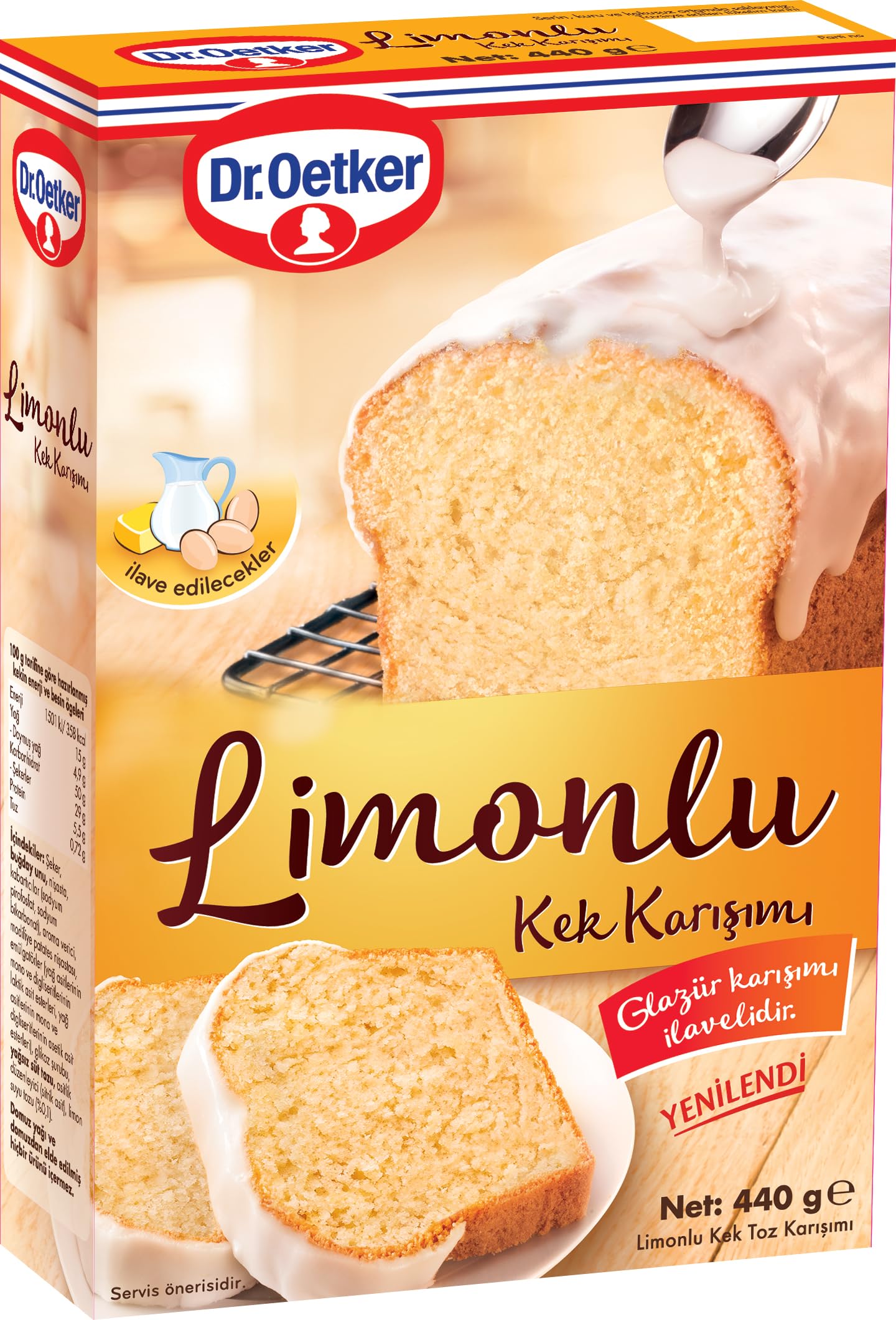 Dr. Oetker Limonlu Kek Karışımı 440 Gr