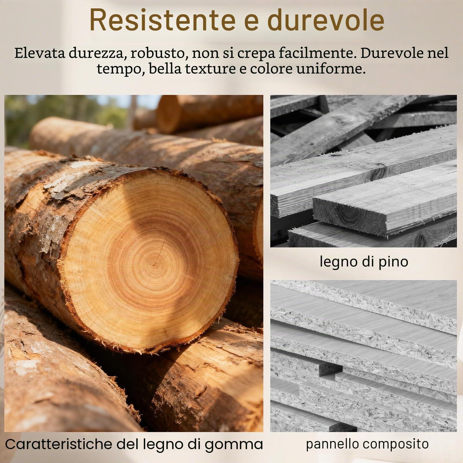 Attaccapanni da Terra, Appendiabiti Camera da Letto con 8 Ganci, Base Triangolare Stabile, per Ingresso, Corridoio, Entrata, in Legno, Marrone, 42×180cm