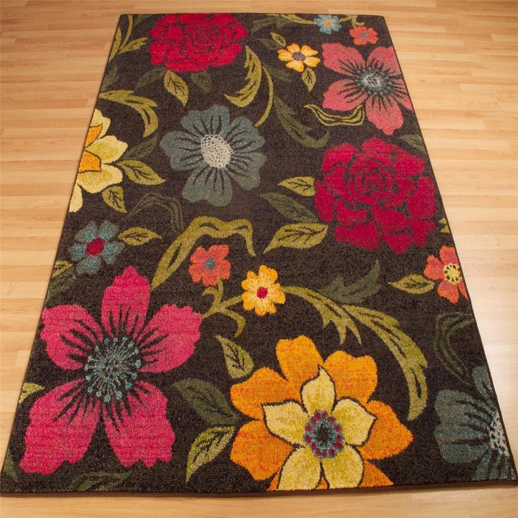 Kaleidoscope 563 B Groovy Rugs Brown Red Green Plum 160 x 235cm (5ft x 7ft7 approx