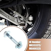 Vista 3 de uxcell 1 juego de pernos de inclinación de alineación excéntrica para Mitsubishi Lancer 2002-2006 No.MR333373/MB809335 Kit de tuercas de ajuste