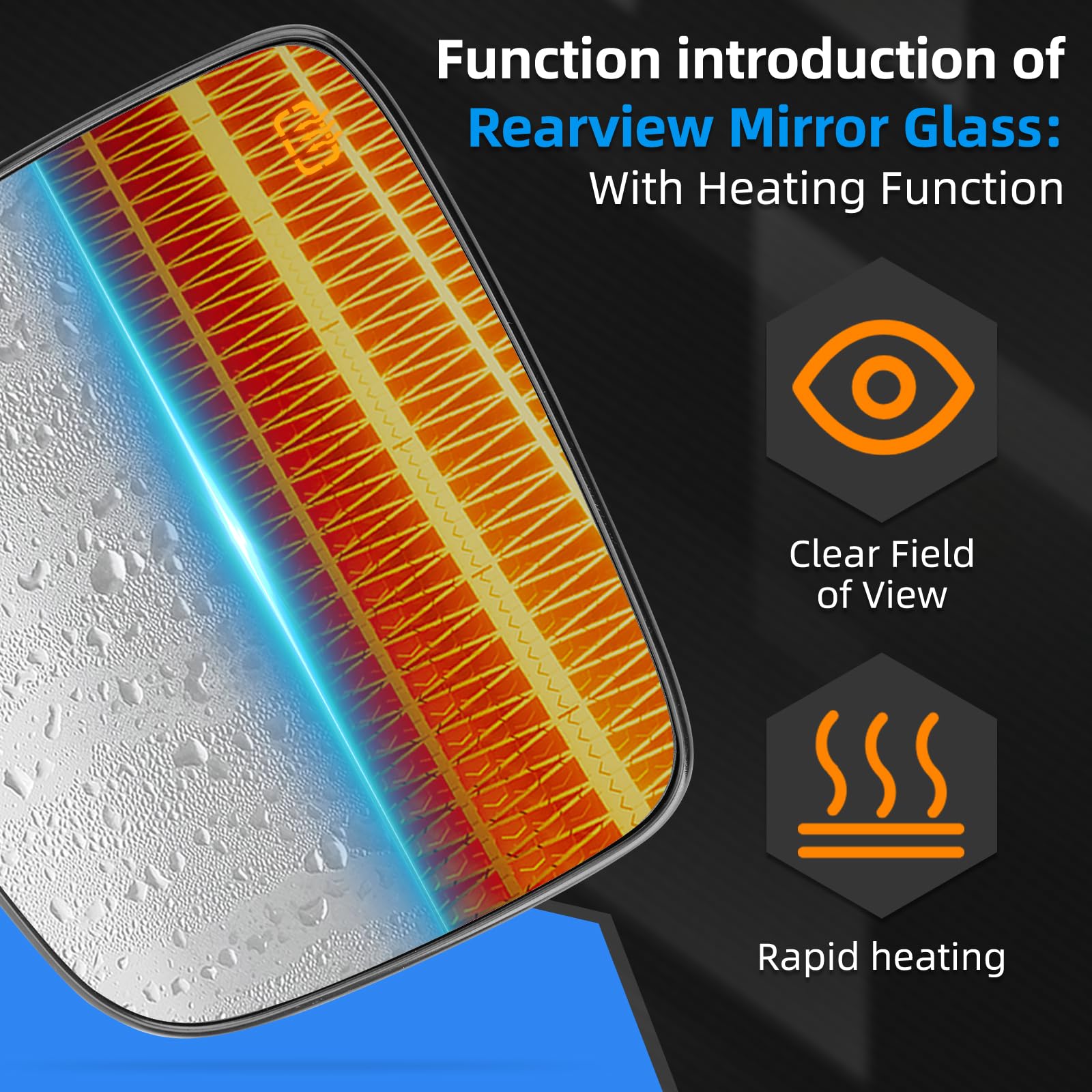 Aazon.co: Driver Side Irror Glass Replaceent For 2002 2003 2004