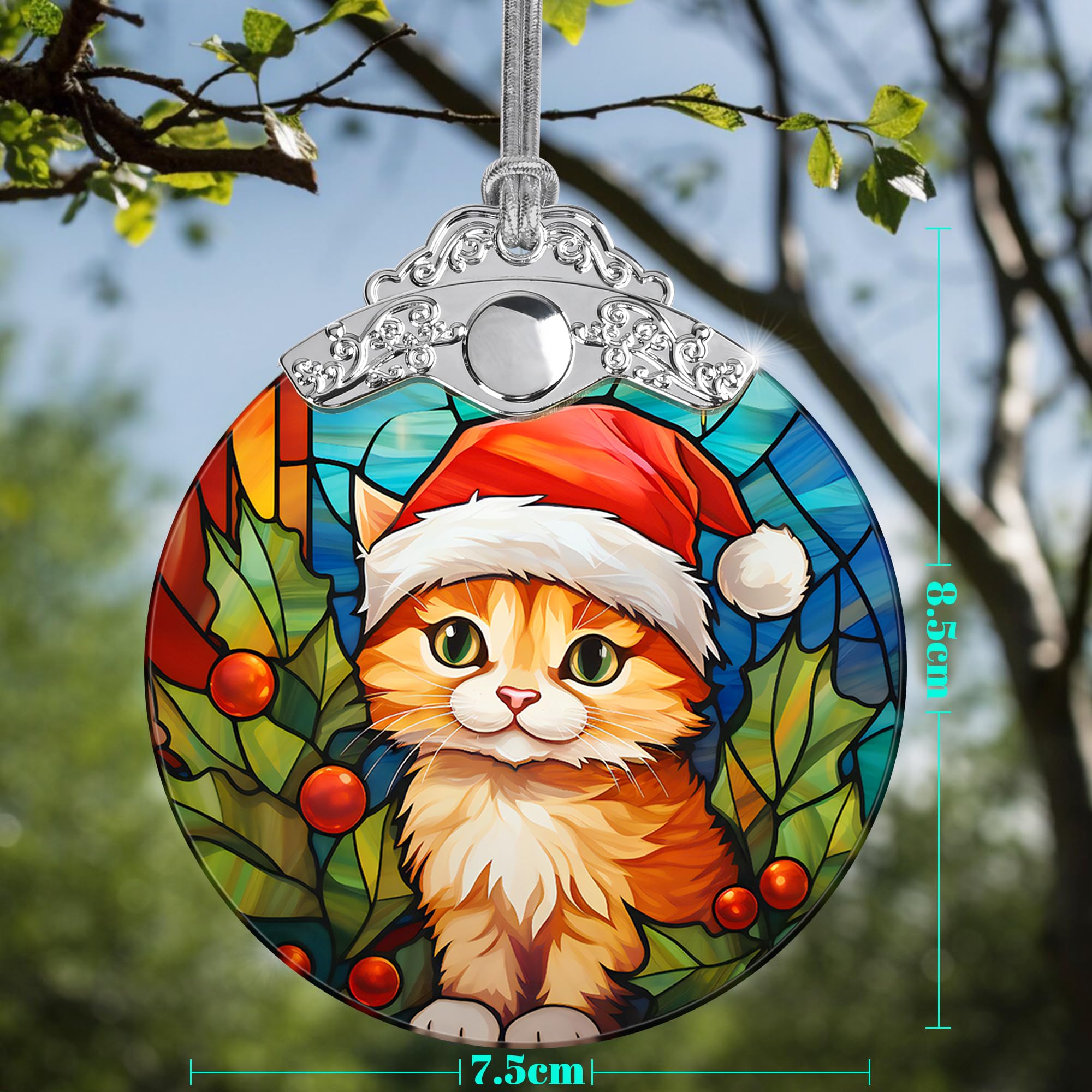 Amazon.co.jp: Jocidea 猫のクリスマスオーナメント 猫のクリスマス