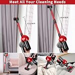 iwoly C150 Cordless Vacuum Cleaner with 18000Pa Powerful Suction, 2200mAh Battery Max 35 Mins Runtime, 3 Speed Modes, HEPA Filter, Lightweight Stick Handheld Vacuum for Home Hard Floor Tile