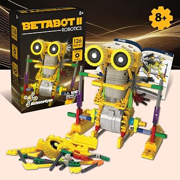 Science4you Betabot - Robot Building Kit for Kids, Build Your Own Walking Robot with this Construction Kit, Robotics Kit with 126 Pieces, Betabot New Version, Educational Toys for Kids 8 9 10 11+