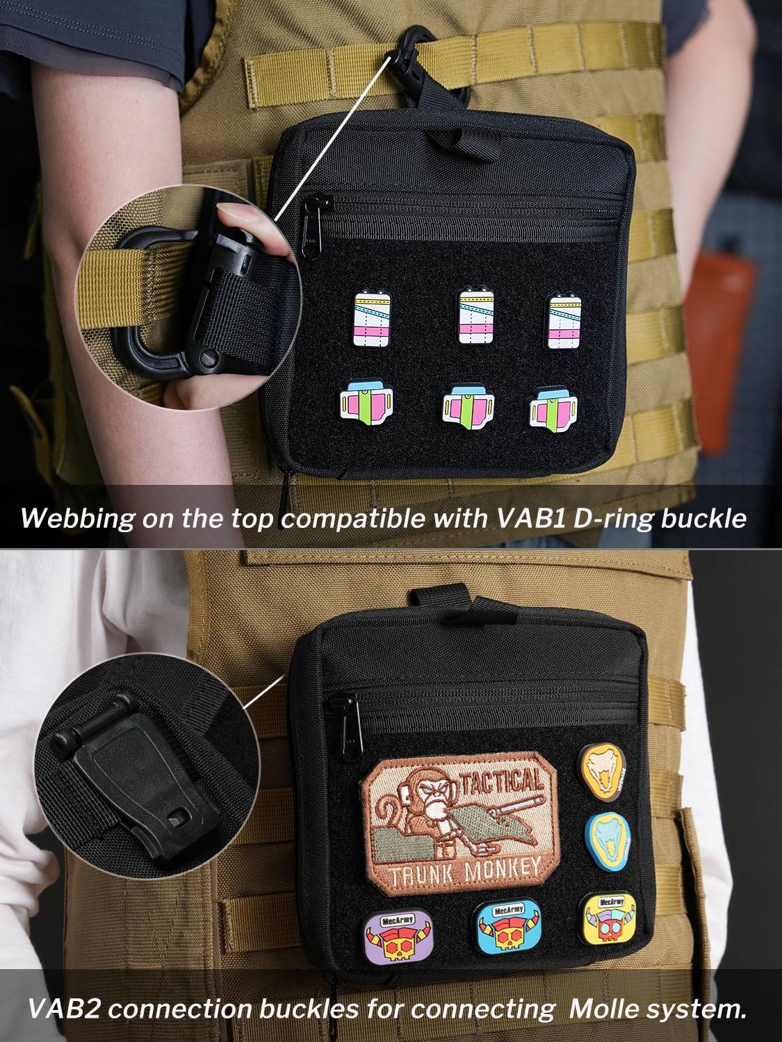 VIPERADE CHP1 Molle Pouch Tool Bag, Tactical Admin Pouch EDC Organizer - Image 4