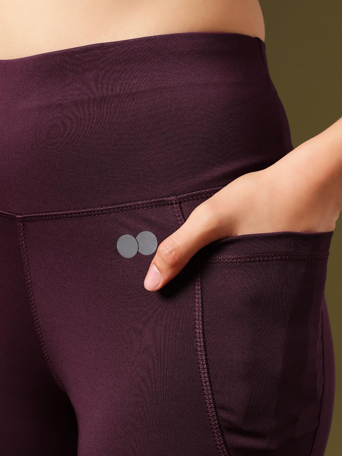 Clovia Women's Comfort-Fit High Waist Flared Yoga Pants (AB0090A15_Purple_XXL) 2