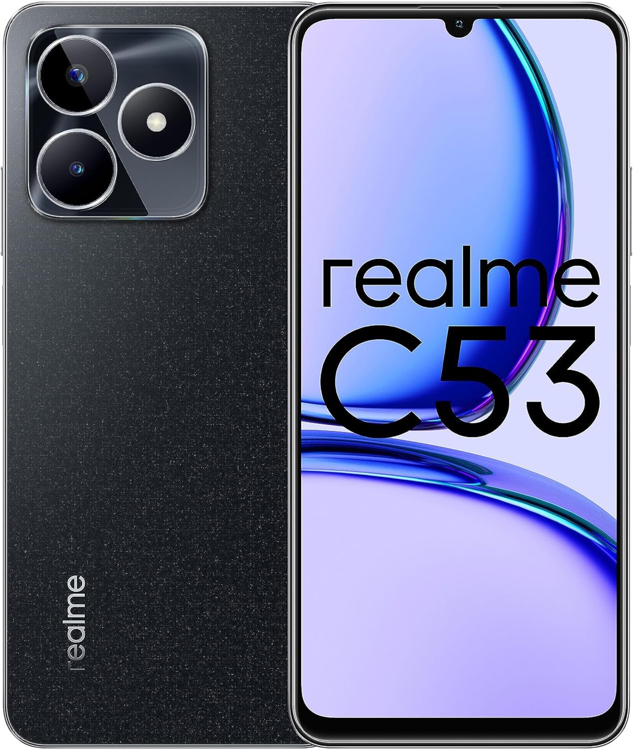 realmeC53 Dual-SIM 128GB ROM + 6GB RAM 4G (Mighty Black) - International Version