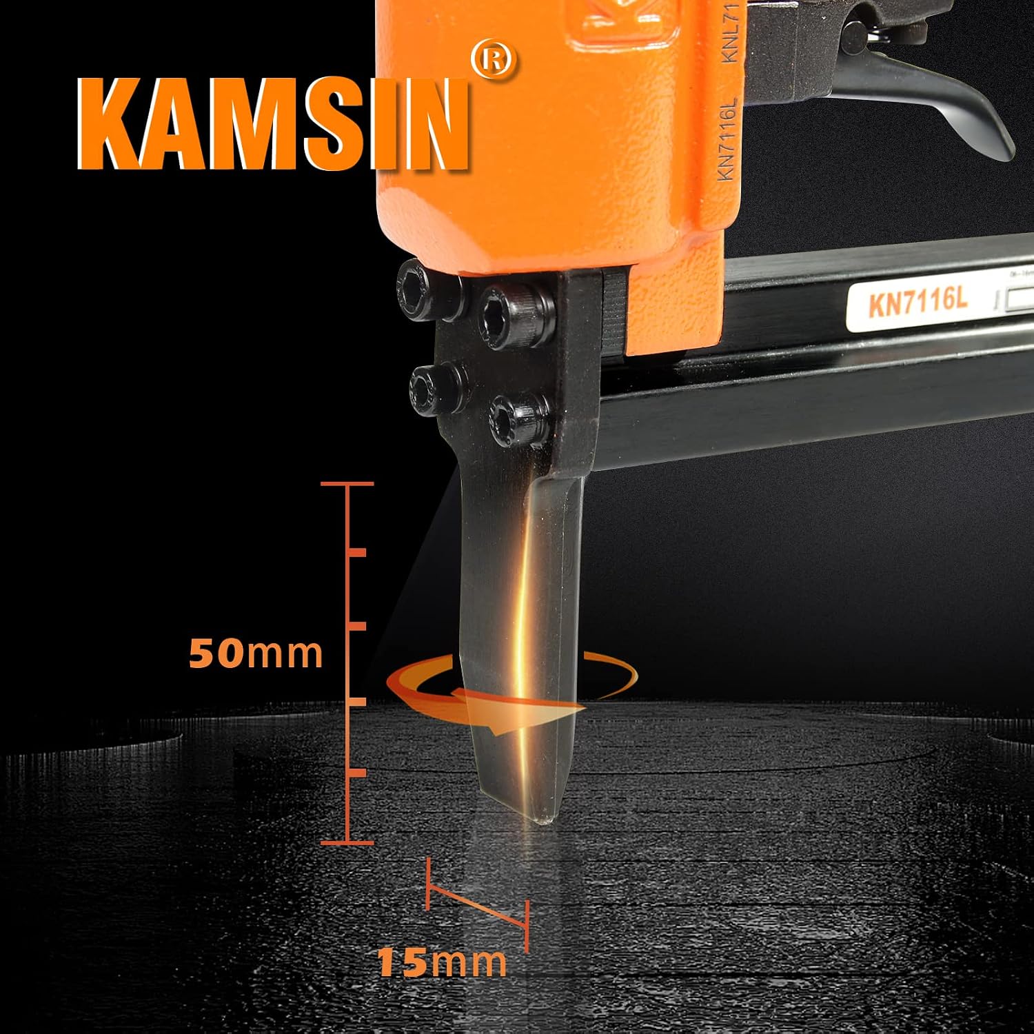 Bundle of KN7116L Stapler and 3/8" Length Staples