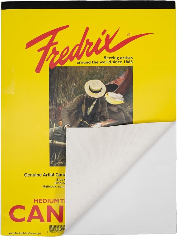 لوحة قماش بيضاء من سلسلة Fredrix Creative مقاس 18 × 24 بوصة
