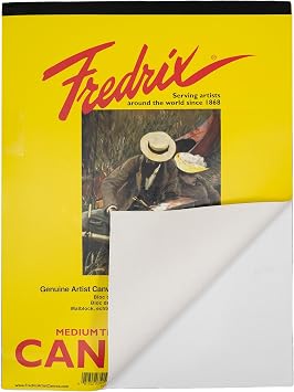لوحة قماش بيضاء من سلسلة Fredrix Creative مقاس 18 × 24 بوصة