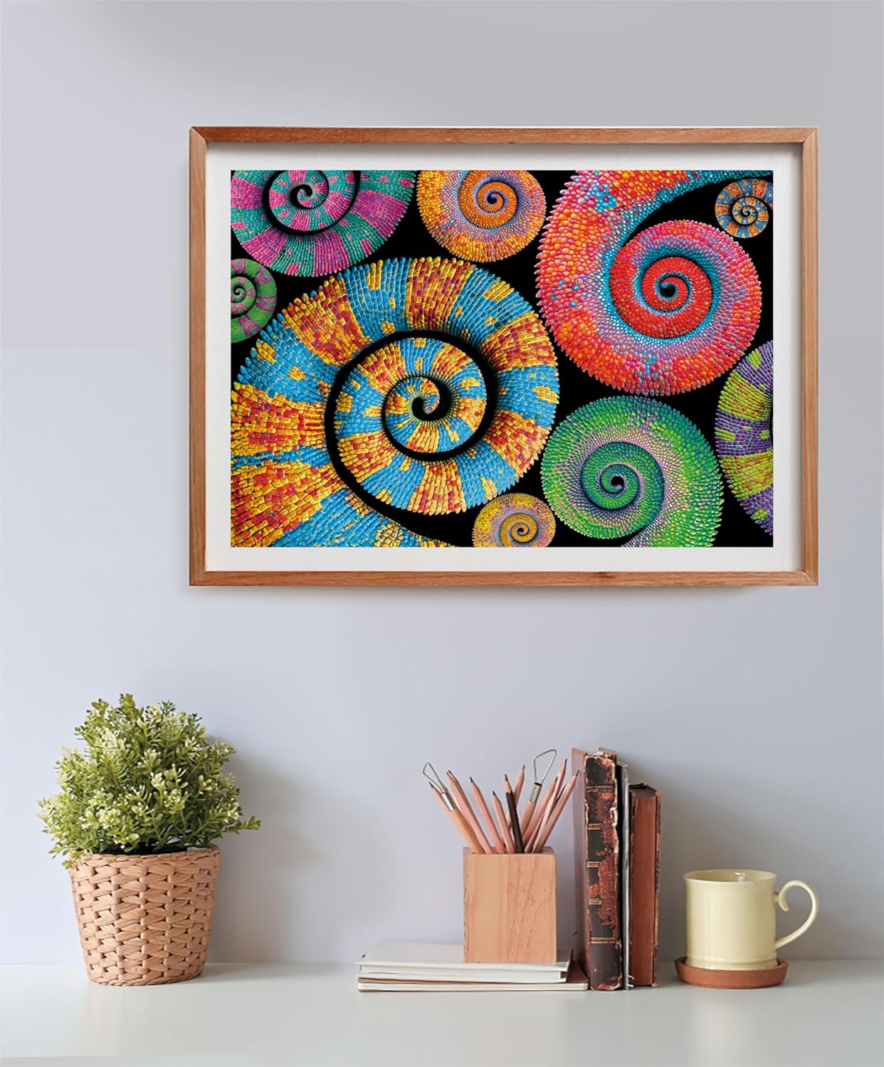 Clementoni Colorboom Collection Tails-500 Gradient, Puzzle, Horizontal, Fun for Adults, Made in Italy, Colour 500 Pieces-Curly Tails, 35519