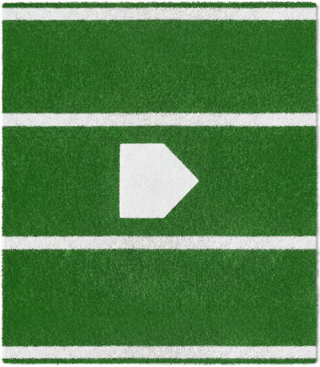 6 x 4 ft Baseball Hitting Mat with Non-Slip Rubber Backing, 2026 New Foldable Baseball Batting Mat, Base Ball Home Plate Mat, Durable Indoor/Outdoor Softball Hitting Mat Portable Batting Practice Mat