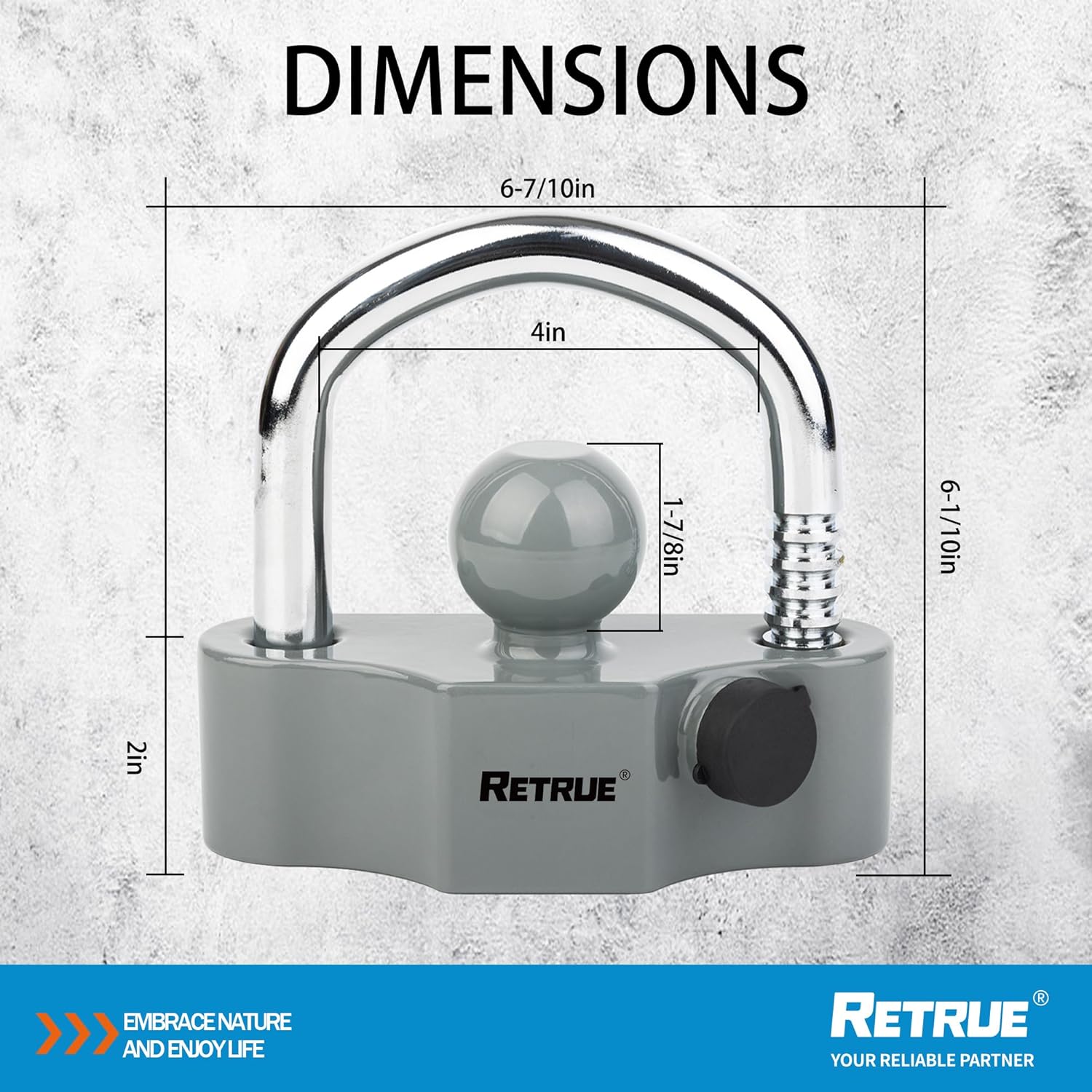 Coupler Lock and Trailer Hitch Lock Set
