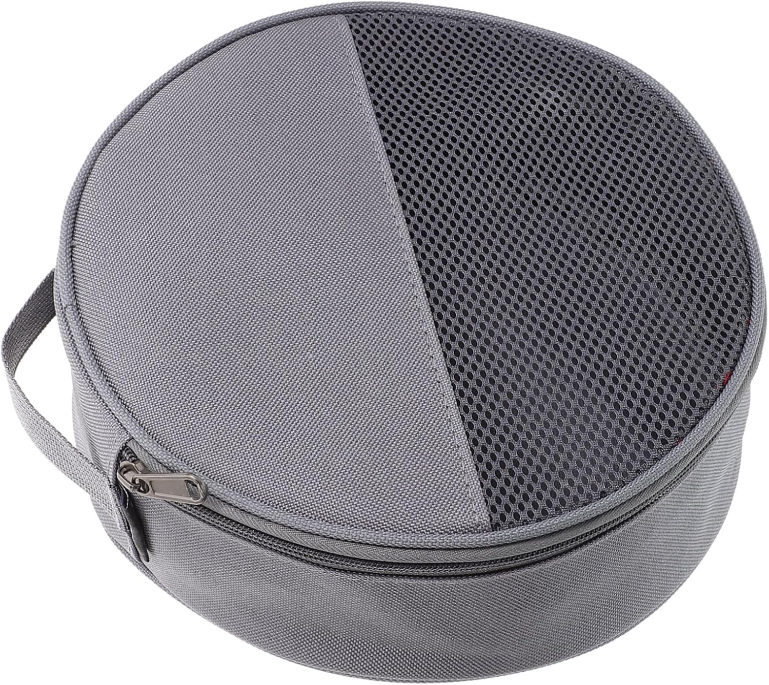 WOONEKY Camping Dish Bag 8.66X8.66X2.36In Outdoor Tableware Container with Mesh Dividers and Zipper Closure Portable Plate Organizer for Picnic and Camping Utensil Storage