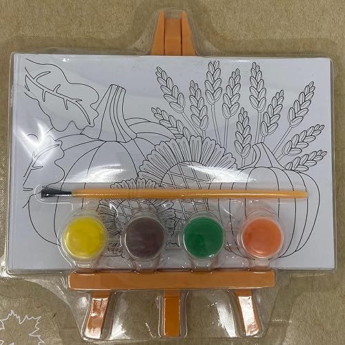 Miniatura 3 de CLRA - Juego de 2 pinturas temáticas de cosecha, pintura de otoño sobre lienzo con regalo de Aolani de CLRA.