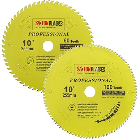 Lama Sega Circolare Saxton TCT255100TPRO - 255 Mm, 100 Denti, Foro 30 Mm Con Anelli Di Riduzione - Foto 7