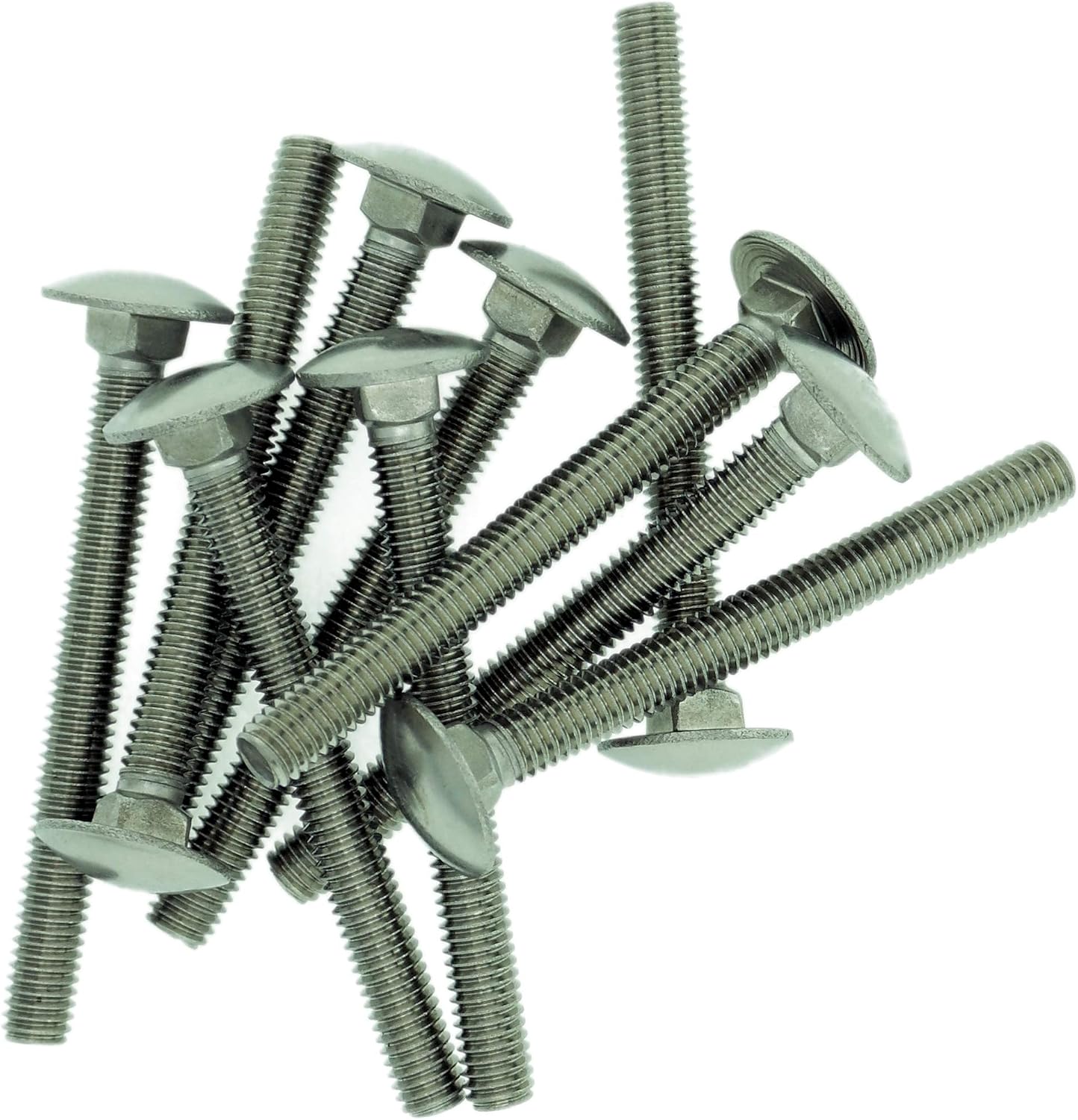 M5 (5mm x 30mm) Cup Square Carriage Bolt (Fully Threaded) - Stainless Steel (A2) (Pack of 10), M5x30 - A2 (10) - Image 4