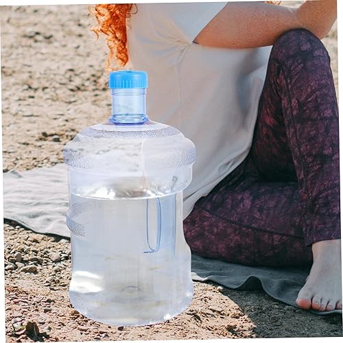 Miniatura 3 de Kisangel Botellas de agua de plástico transparente Recipiente transparente Cubos plegables Jarra de agua de campamento, jarra de agua de viaje,