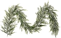 Vista 7 de Vickerman Spray de cedro artificial de 18 pulgadas. Añade textura y carácter a cualquier arreglo con este hermoso spray de cedro. Incluye 6