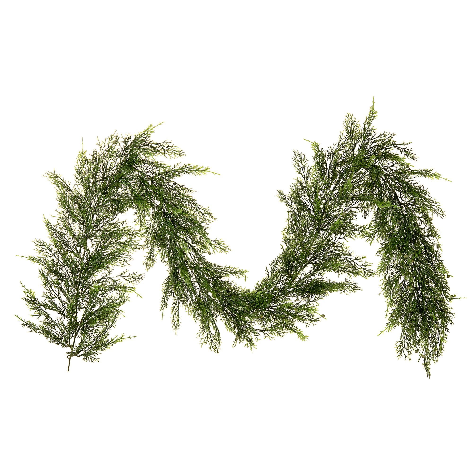 Guirlande de cèdre artificiel Vickerman dense de 190,5 cm au feuillage souple