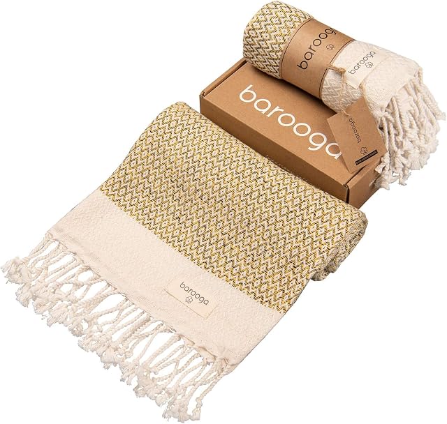 Turkish Hand Towel (Set of 2) for Kitchen and Bathroom | Diamond Weave, 100% Cotton, 18 X 38 inches | Prewashed Decorative Peshtemal Towel for Face, Hand, Hair, Yoga, Dishcloth, Tea Towel (Yellow)