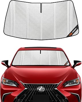 Pigenius Windshield Sun Shade for Lexus ES300h/ES350 2019-2025; Lexus ES250 2021-2025. Full Coverage Rearview Mirror Shade for Ultimate Protection