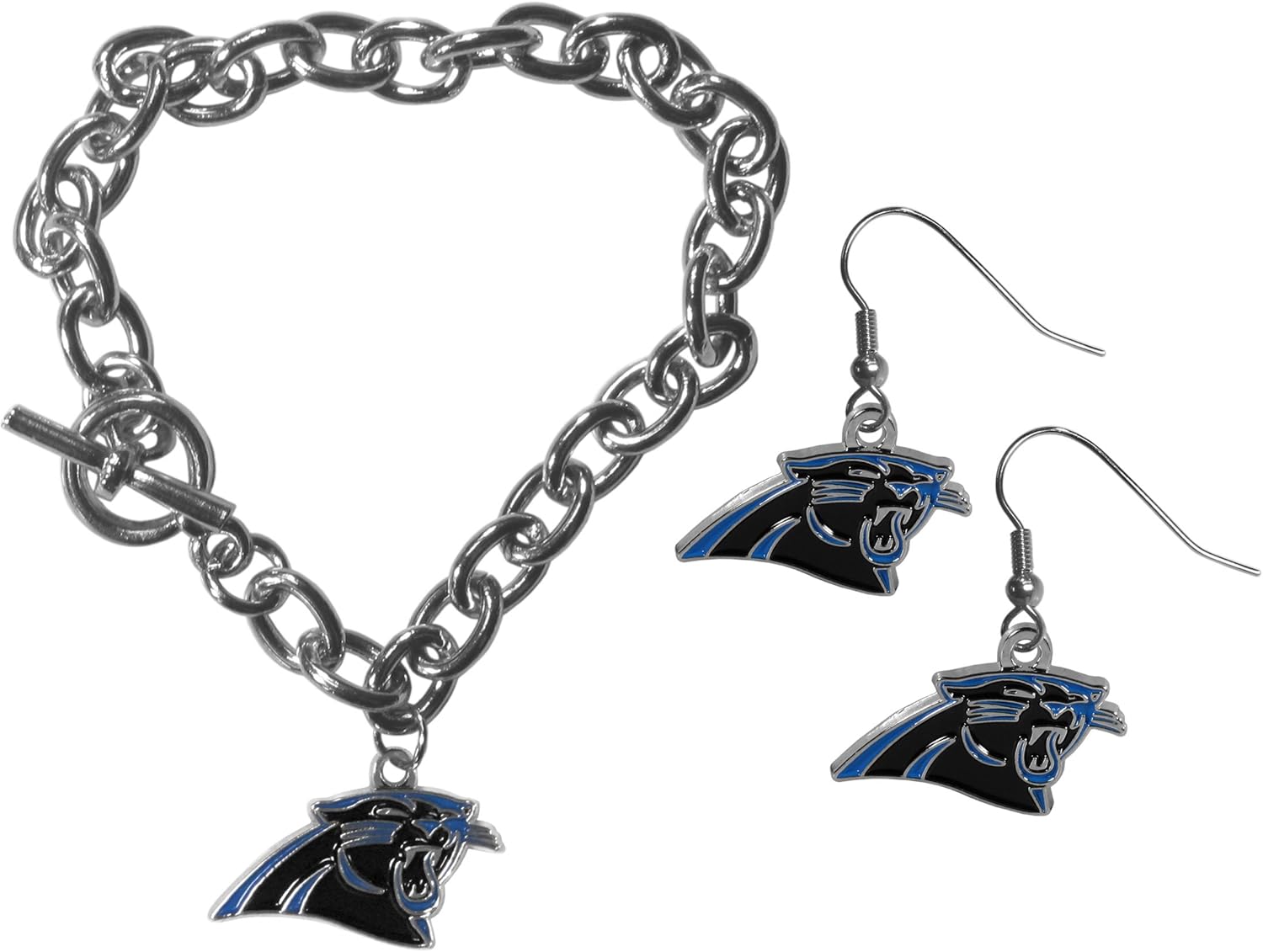 Siskiyou Sports NFL womens Chain Bracelet and Dangle Earring Set