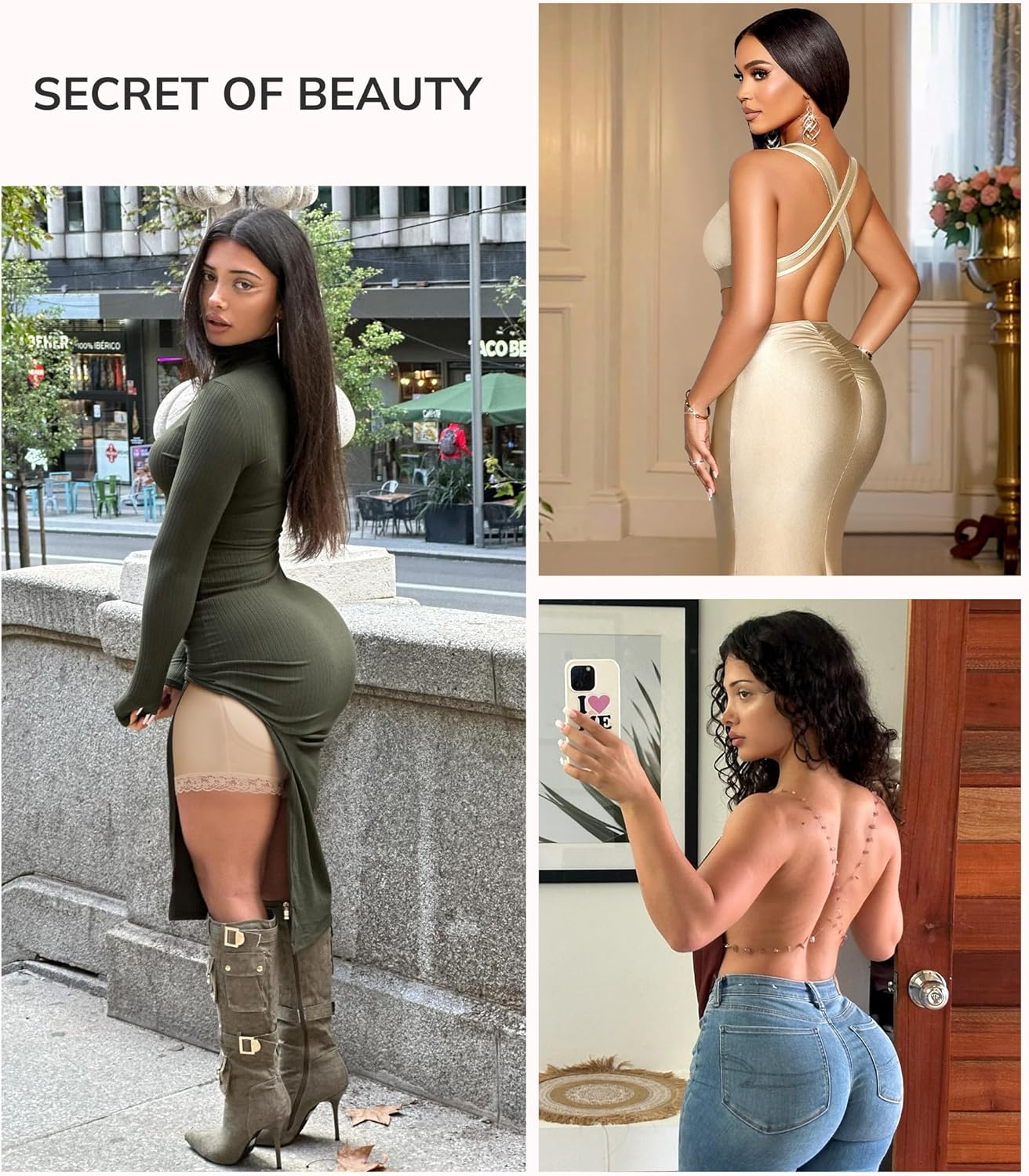 LODAY Womens Butt Lifter Padded Lace Panties Hip Enahncer Body Shaper Boyshort Underwear - Image 5