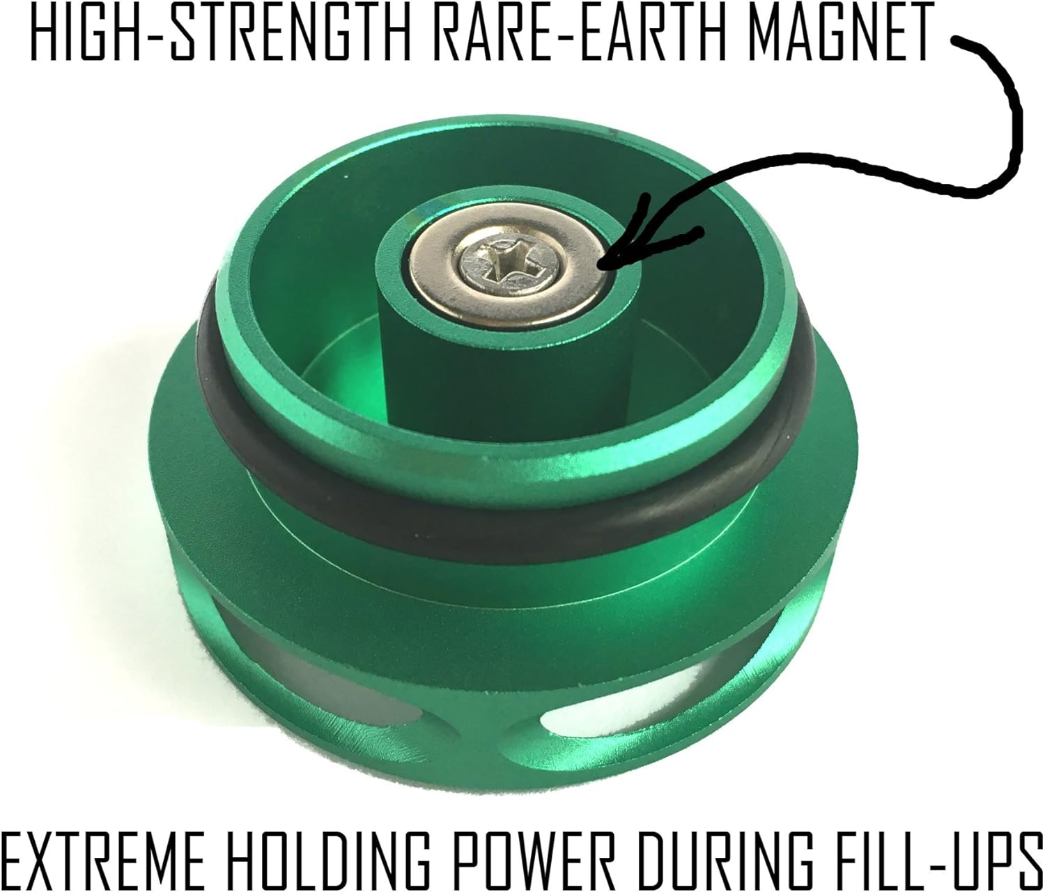 COMBO PACK Magnetic Diesel Fuel Cap + DEF Cap Accessory for Dodge RAM TRUCK 1500 2500 3500 (2013-2018) with 6.7 CUMMINS EcoDiesel (Easy Grip)