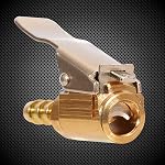 Toolwiz Verrouillage de 1/4" Air Gonfleur à pneus Chuck, 2 Boîte portable Air Accessoires pour compresseur Air Adaptateur tête de valve Presta Joint avec connecteur Barb à utiliser avec pression d'écartement des pneus