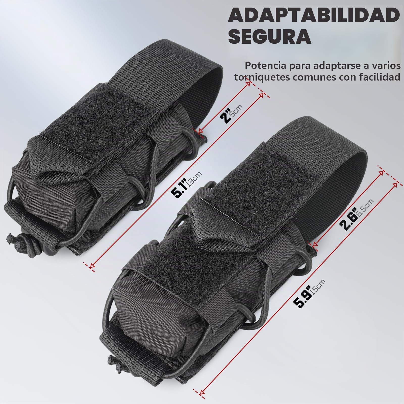 WYNEX Soporte para torniquete MOLLE IFAK TQ Holder Tactical Medical Pouch Holster Kit de primeros auxilios