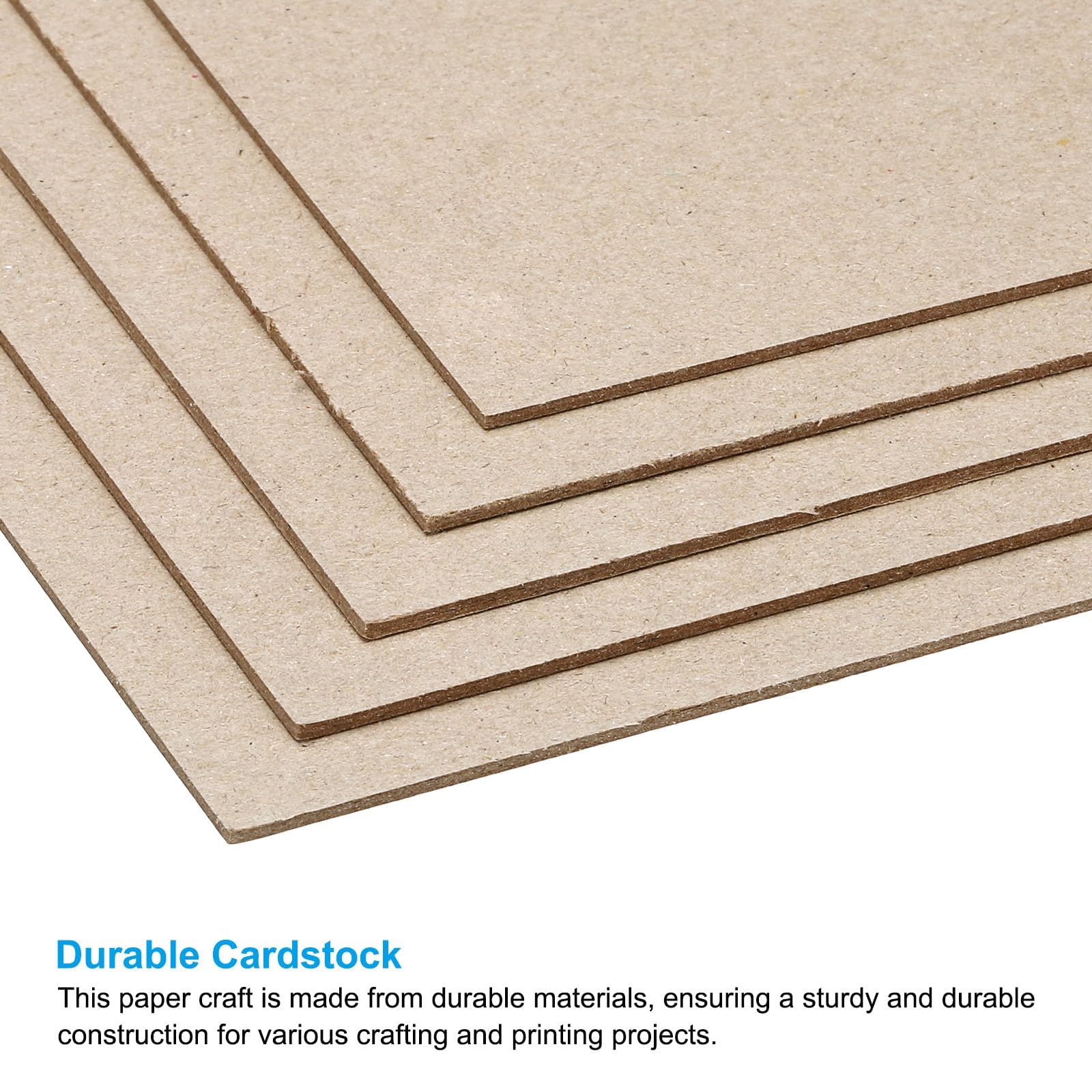 PATIKIL 12.5x10x0.06" Chipboard Sheets, 20Pcs Thick Book Board Binders Board Sturdy Bookbinding Supplies for Book Binding Cover Gray - Image 4
