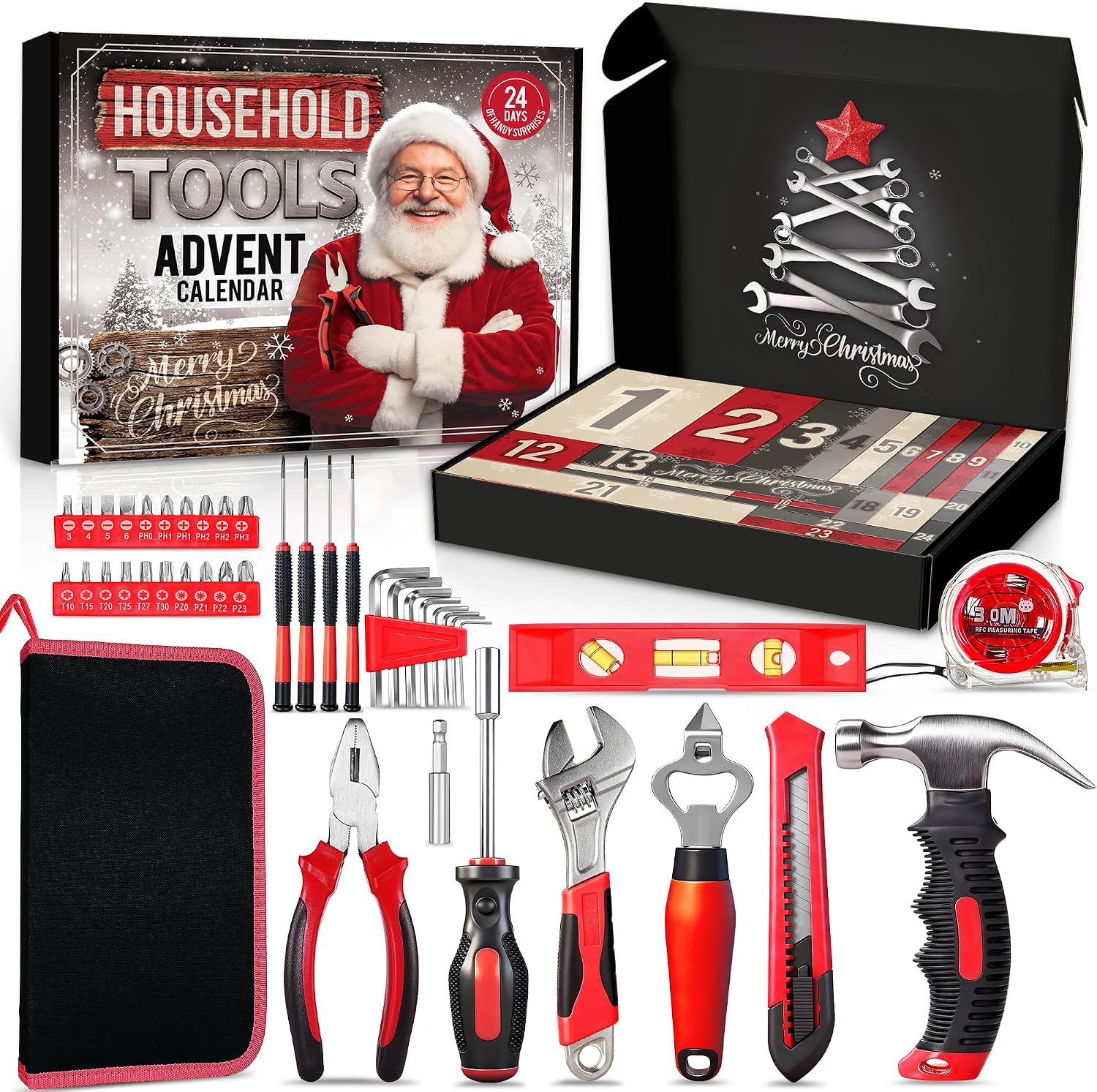 Household Tool Advent Calendar 2026, 24-Day DIY Repair Countdown Calendar