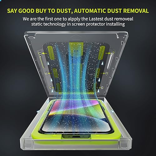 Miniatura 5 de WSKEN Protector de pantalla mate antideslumbrante para iPhone 14 Pro de 6.1 pulgadas [Escudo esmerilado de juego] [Eliminación automática de polvo]