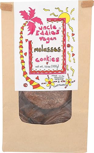 Uncle Eddie's Vegan - Galleta orgánica de melaza, 12 onzas