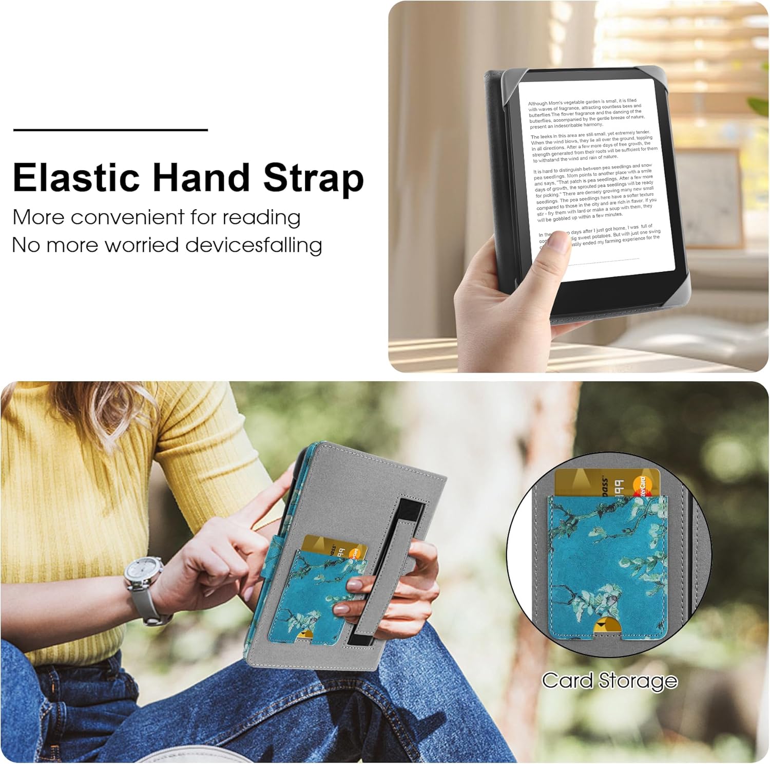 HoYiXi Universal Case for 6-6.8 inch E-Book Reader Compatible with 6.8" Kindle P... 7 81IvZyGCh9L. AC SL1500