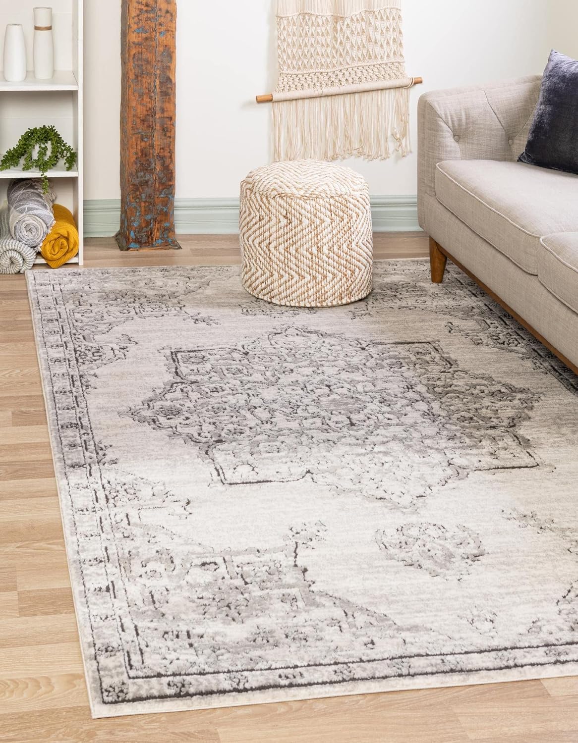 Nyla Collection Rug 10' x 14' Ivory Medium Rug