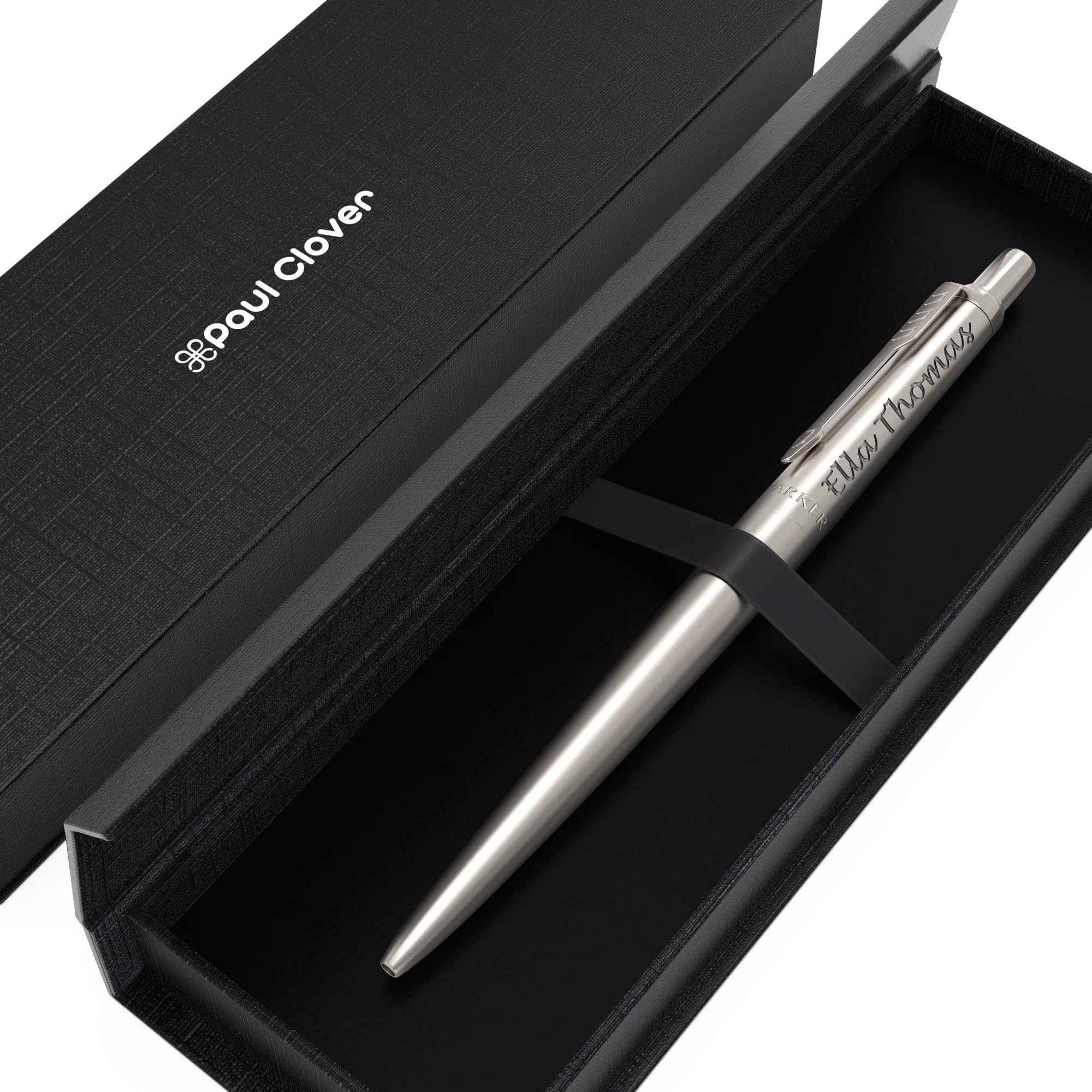 Personalised Engraved Parker Jotter Ballpoint Pen Stainless Steel in Elegant Gift Box, Perfect for Personalised Gifts Birthdays, Anniversaries, Weddings