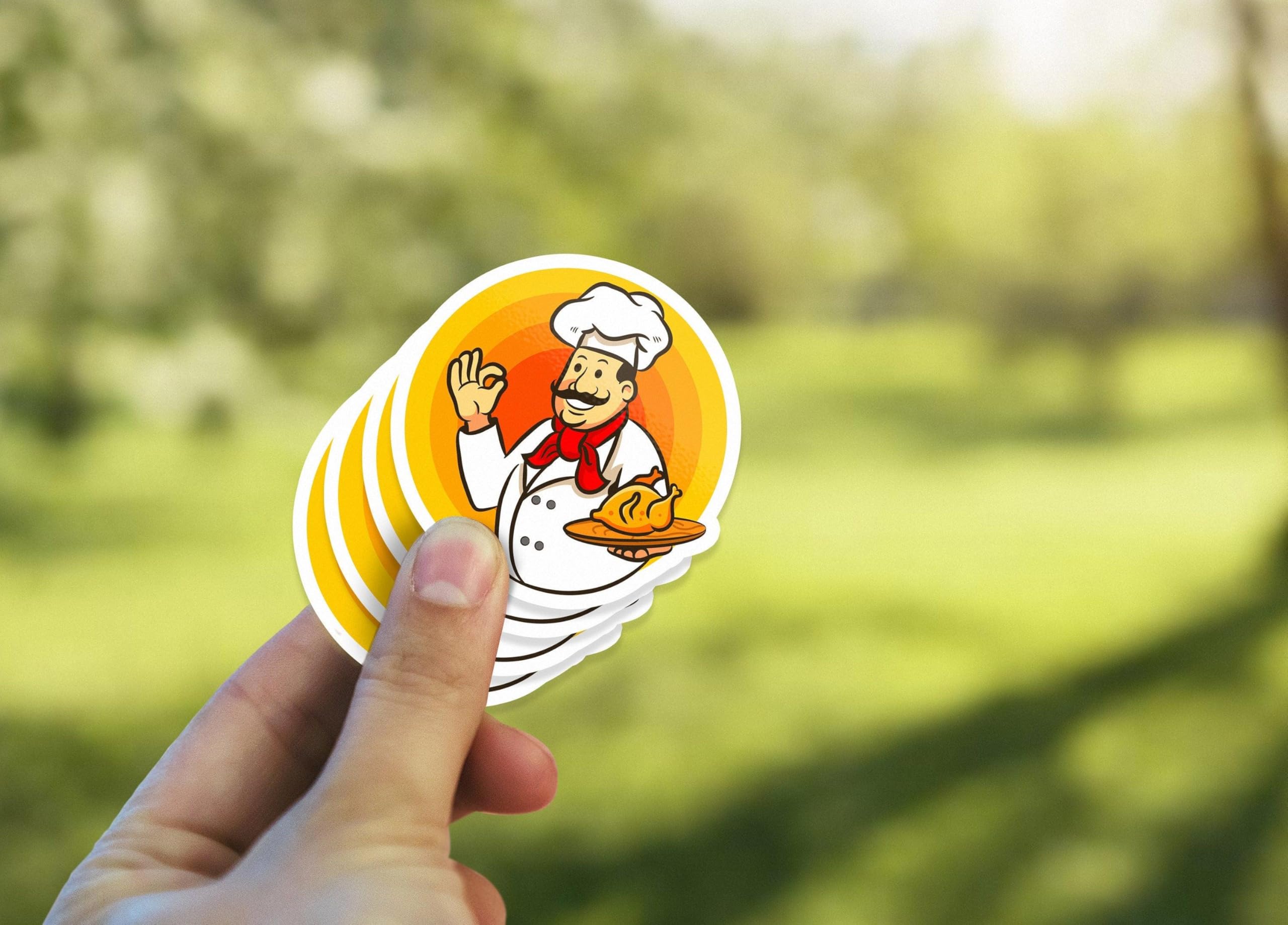 Adesivi rotondi personalizzati - Etichetta personalizzata con logo circolare per aziende 11 x 11/50 pezzi