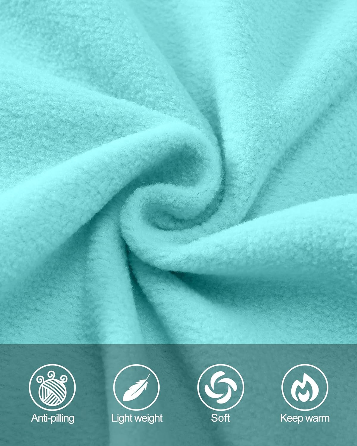 Outdoor Ventures Women's Lightweight Warm Zip Up Long-Sleeve Soft Polar Fleece Jacket for Fall Winter - Image 7